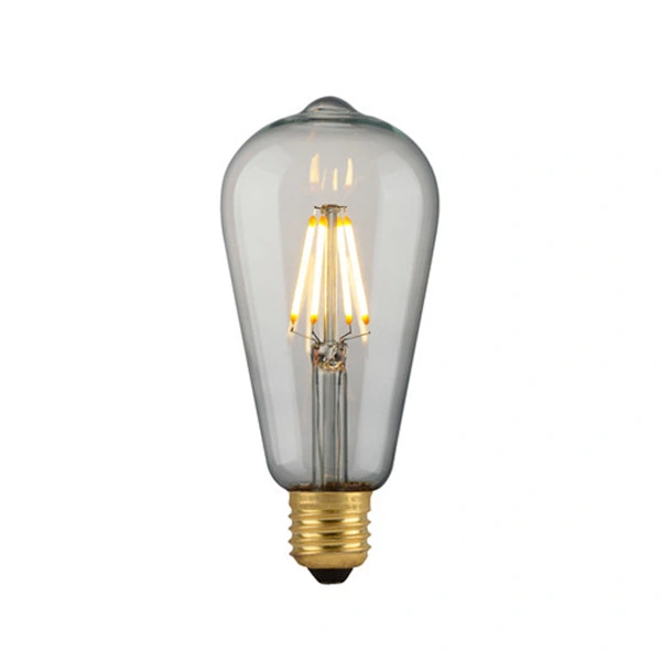St64 Edison LED Filament Bulbs E27 Amber Glass 4W 2200K/2400K Vintage LED Bulb Light