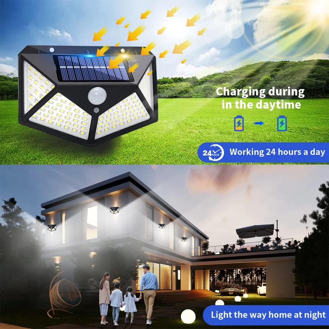 LED Solar Power Light PIR Motion Sensor Security LED Outdoor Garden Wall Lamp Solar Motion Sensor Light