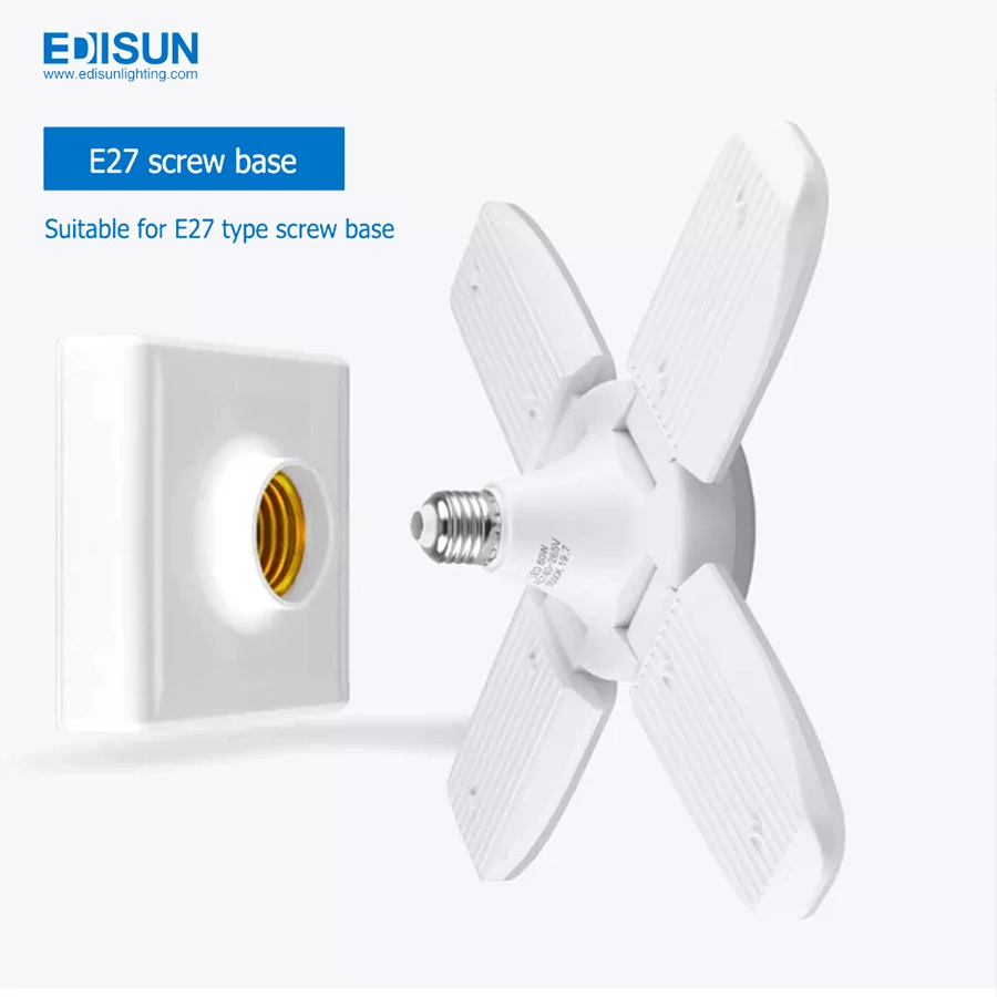 LED High Power Bulb 175-265V E27 52W 6500K LED Ceiling Light with Fan