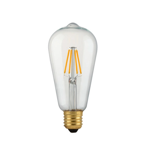 St64 Edison LED Filament Bulbs E27 Amber Glass 4W 2200K/2400K Vintage LED Bulb Light