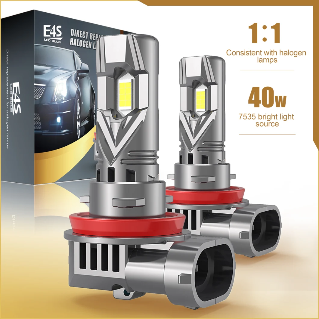 Auto LED Headlight Bulb High Power 1: 1 Size Mini Size H3w LED Car Headlight H3w LED Car Light