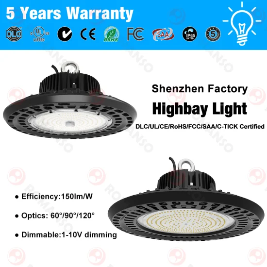 130lm/W LED UFO Highbay Light for China Manufacturer