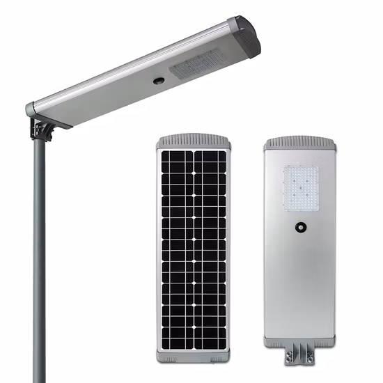 Aluminum Solar Panel Flood Road Outdoor Street Lighting Waterproof IP65 High Brightness LED Chips 50W 100W 150W 200W All in One Solar Street Light